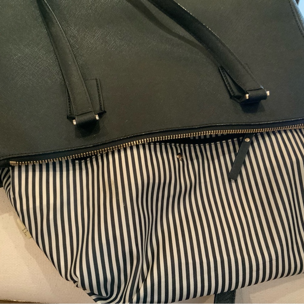 Kate Spade Dark Leather Tote - Picture 7 of 9